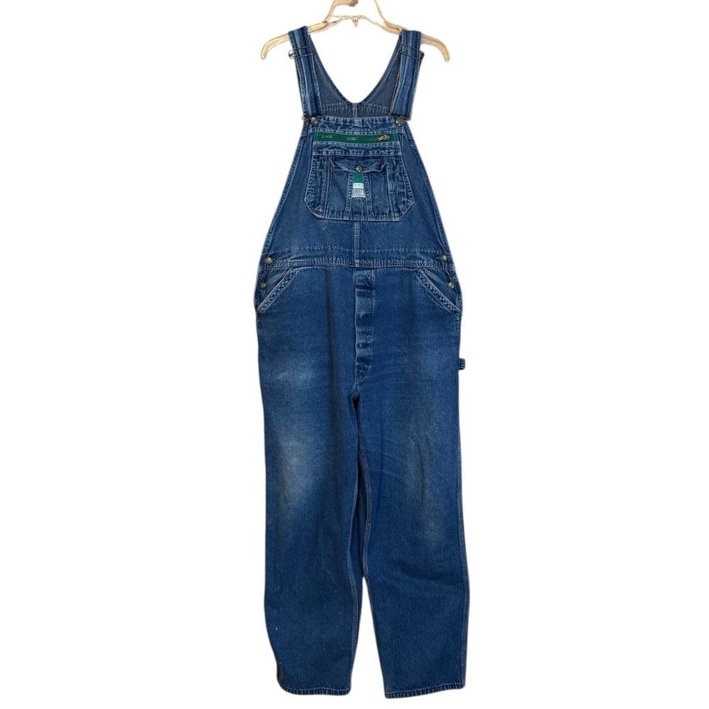 Liberty Men’s Blue Denim Overalls Size 42x30.5 Made In USA Vintage Workwear